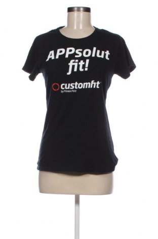 Γυναικείο t-shirt Gildan, Μέγεθος M, Χρώμα Μαύρο, Τιμή 3,99 €