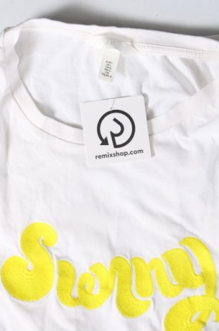 Γυναικείο t-shirt H&M, Μέγεθος L, Χρώμα Λευκό, Τιμή 3,99 €
