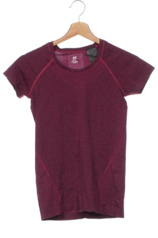Γυναικείο t-shirt H&M Sport, Μέγεθος XS, Χρώμα Βιολετί, Τιμή 3,39 €