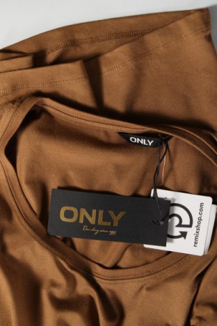 Дамска тениска ONLY, Размер S, Цвят Кафяв, Цена 15,50 лв.