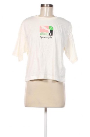 Дамска тениска PUMA, Размер M, Цвят Екрю, Цена 62,00 лв.