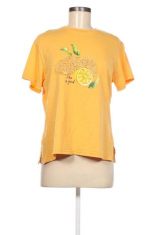 Damen T-Shirt Pepper & Mint, Größe L, Farbe Gelb, Preis 9,21 €