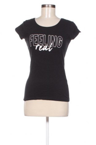 Γυναικείο t-shirt Sinsay, Μέγεθος M, Χρώμα Μαύρο, Τιμή 8,17 €