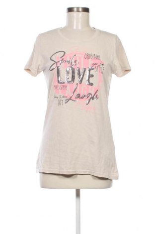 Γυναικείο t-shirt Soccx, Μέγεθος M, Χρώμα  Μπέζ, Τιμή 14,20 €