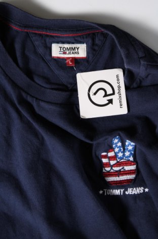 Дамска тениска Tommy Jeans, Размер L, Цвят Син, Цена 32,30 лв.