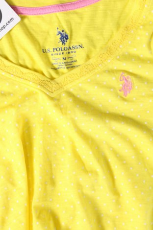 Дамска тениска U.S. Polo Assn., Размер M, Цвят Жълт, Цена 27,05 лв.