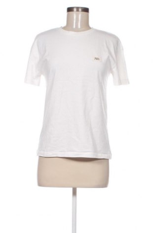 Дамска тениска Zara, Размер S, Цвят Бял, Цена 6,60 лв.