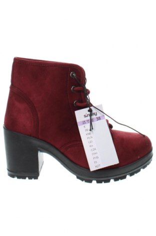 Damen Stiefeletten Sinsay, Größe 38, Farbe Rot, Preis € 27,90