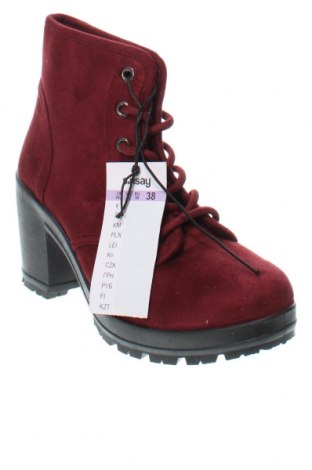 Damen Stiefeletten Sinsay, Größe 38, Farbe Rot, Preis 27,90 €