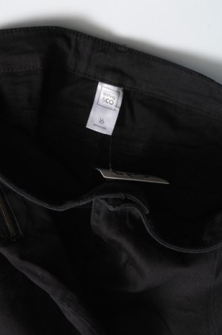 Damskie jeansy Clothing & Co, Rozmiar XL, Kolor Czarny, Cena 41,74 zł