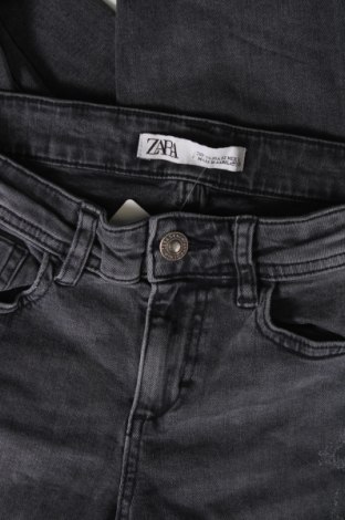 Blugi de femei Zara, Mărime XS, Culoare Gri, Preț 23,09 Lei