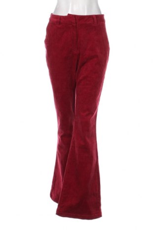 Pantaloni de velvet de femei ABOUT YOU x Iconic by Tatiana Kucharova, Mărime M, Culoare Roșu, Preț 61,18 Lei