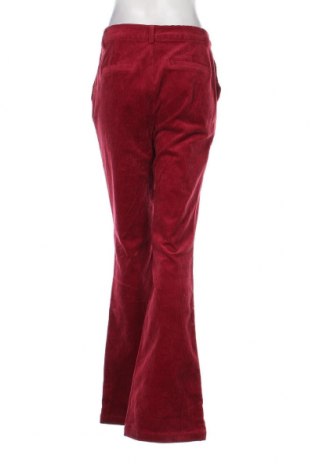 Pantaloni de velvet de femei ABOUT YOU x Iconic by Tatiana Kucharova, Mărime M, Culoare Roșu, Preț 305,92 Lei