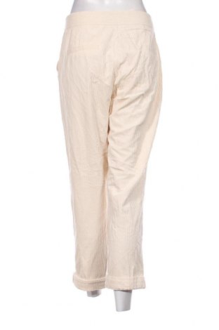 Pantaloni de velvet de femei C&A, Mărime L, Culoare Ecru, Preț 33,39 Lei