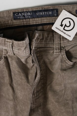 Pantaloni de velvet de femei Canda, Mărime L, Culoare Bej, Preț 42,93 Lei