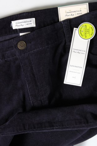 Pantaloni de velvet de femei Charter Club, Mărime XL, Culoare Albastru, Preț 122,37 Lei