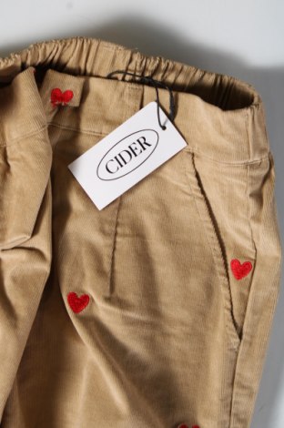 Pantaloni de velvet de femei Cider, Mărime S, Culoare Bej, Preț 30,26 Lei