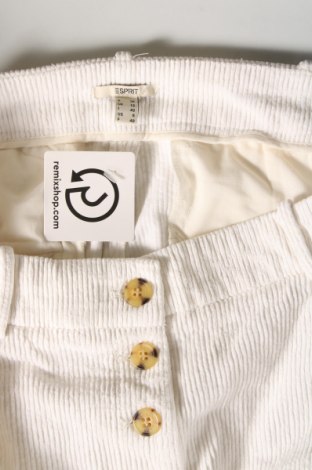 Γυναικείο κοτλέ παντελόνι Esprit, Μέγεθος M, Χρώμα Λευκό, Τιμή 11,41 €