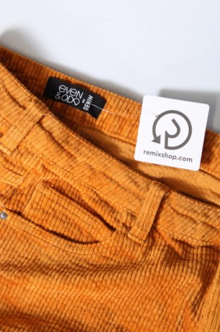 Γυναικείο κοτλέ παντελόνι Even&Odd, Μέγεθος M, Χρώμα Πορτοκαλί, Τιμή 5,20 €