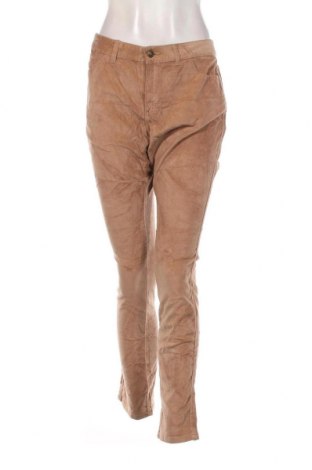 Pantaloni de velvet de femei George, Mărime L, Culoare Bej, Preț 23,85 Lei