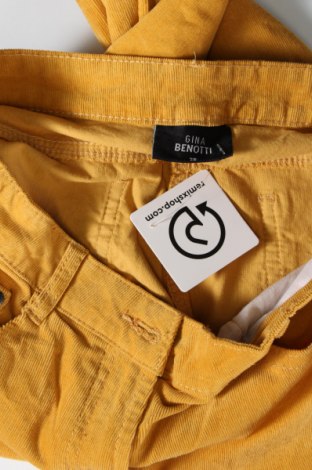 Γυναικείο κοτλέ παντελόνι Gina Benotti, Μέγεθος M, Χρώμα Κίτρινο, Τιμή 4,49 €