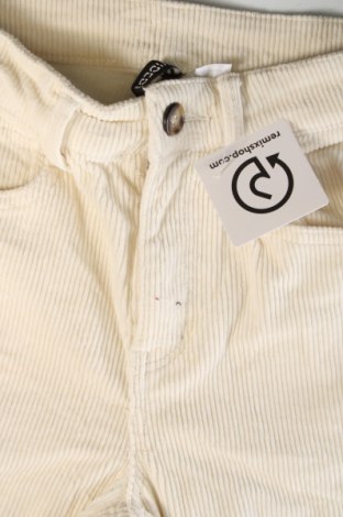 Pantaloni de velvet de femei H&M Divided, Mărime S, Culoare Ecru, Preț 14,31 Lei
