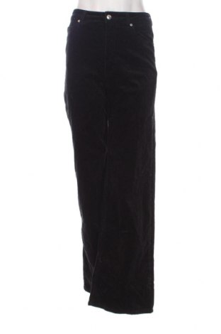 Pantaloni de velvet de femei H&M Divided, Mărime S, Culoare Negru, Preț 31,48 Lei
