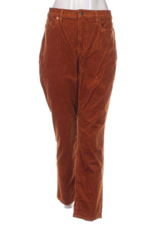 Pantaloni de velvet de femei Lands' End, Mărime L, Culoare Maro, Preț 28,62 Lei