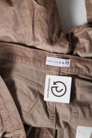 Pantaloni de velvet de femei Loft, Mărime XL, Culoare Bej, Preț 111,84 Lei