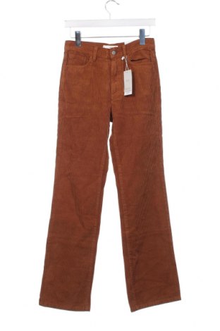 Pantaloni de velvet de femei Mango, Mărime XS, Culoare Maro, Preț 58,26 Lei