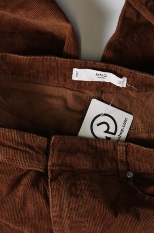 Pantaloni de velvet de femei Mango, Mărime M, Culoare Maro, Preț 30,20 Lei