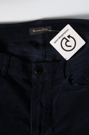 Pantaloni de velvet de femei Massimo Dutti, Mărime M, Culoare Albastru, Preț 174,55 Lei