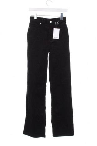 Γυναικείο κοτλέ παντελόνι Monki, Μέγεθος XS, Χρώμα Μαύρο, Τιμή 8,66 €
