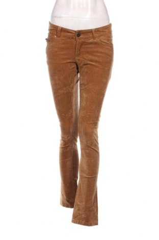 Pantaloni de velvet de femei Multiblu, Mărime S, Culoare Bej, Preț 30,52 Lei