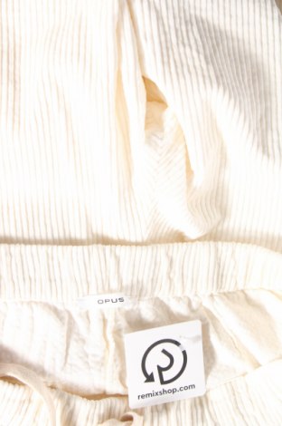 Γυναικείο κοτλέ παντελόνι Opus, Μέγεθος M, Χρώμα Λευκό, Τιμή 18,93 €