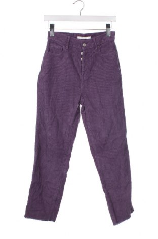 Pantaloni de velvet de femei PacSun, Mărime XXS, Culoare Mov, Preț 36,41 Lei