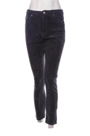 Pantaloni de velvet de femei Pull&Bear, Mărime M, Culoare Albastru, Preț 28,62 Lei