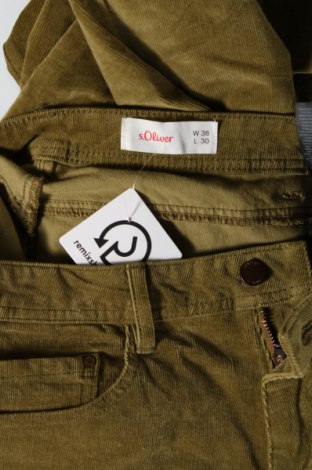 Pantaloni de velvet de femei S.Oliver, Mărime M, Culoare Verde, Preț 28,32 Lei