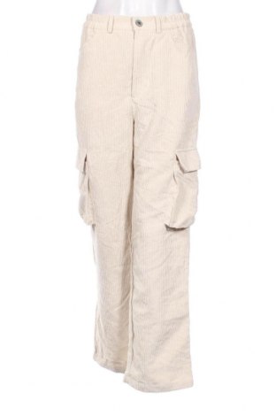 Pantaloni de velvet de femei SHEIN, Mărime M, Culoare Ecru, Preț 47,70 Lei