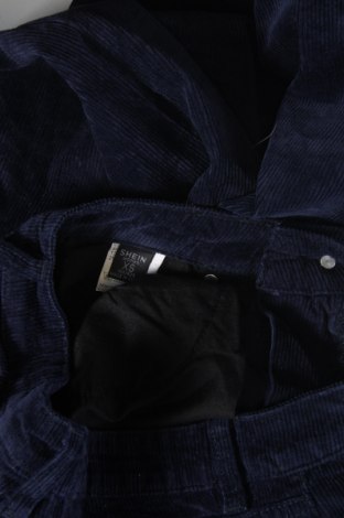 Pantaloni de velvet de femei SHEIN, Mărime XS, Culoare Albastru, Preț 35,29 Lei