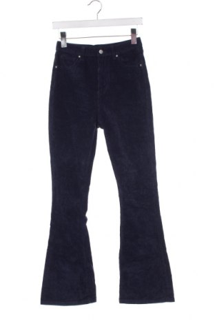 Γυναικείο κοτλέ παντελόνι SHEIN, Μέγεθος XS, Χρώμα Μπλέ, Τιμή 6,64 €