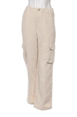 Γυναικείο κοτλέ παντελόνι SHEIN, Μέγεθος M, Χρώμα  Μπέζ, Τιμή 6,64 €