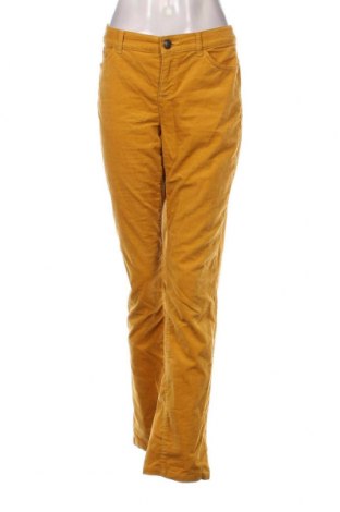 Pantaloni de velvet de femei Yessica, Mărime L, Culoare Galben, Preț 74,00 Lei