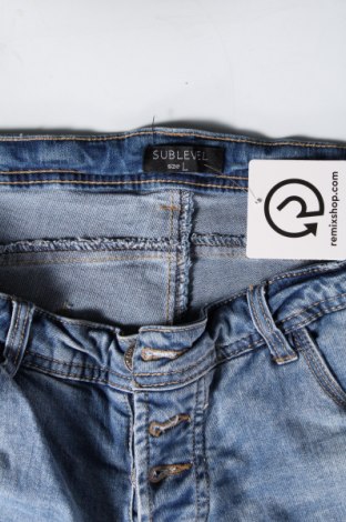 Γυναικείο κοντό παντελόνι Sublevel, Μέγεθος L, Χρώμα Μπλέ, Τιμή 11,75 €