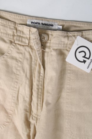 Γυναικείο κοντό παντελόνι Tom Tailor, Μέγεθος XS, Χρώμα Εκρού, Τιμή 17,39 €
