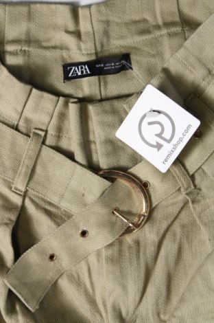 Pantaloni scurți de femei Zara, Mărime S, Culoare Verde, Preț 51,02 Lei