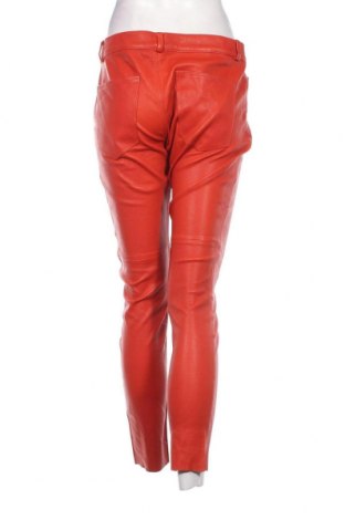 Pantaloni de piele pentru damă In Wear, Mărime M, Culoare Portocaliu, Preț 278,29 Lei