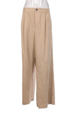 Дамски панталон Bershka, Размер XL, Цвят Бежов, Цена 29,33 лв.