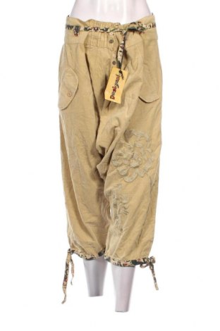 Γυναικείο παντελόνι Desigual, Μέγεθος L, Χρώμα  Μπέζ, Τιμή 57,89 €