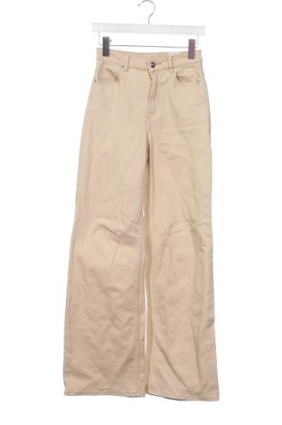 Дамски панталон H&M Divided, Размер XS, Цвят Бежов, Цена 14,87 лв.